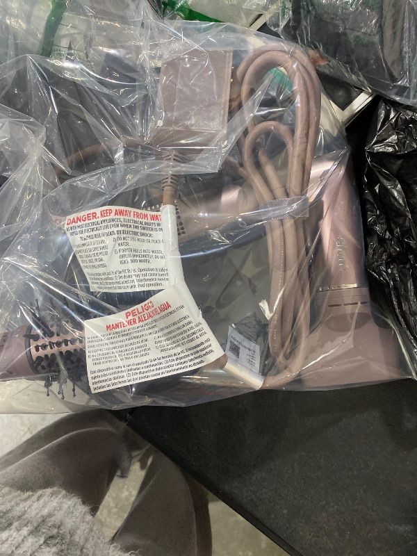 Photo 1 of Shark FlexFusion Hair Straightener & Powerful Hair Dryer with Fusion Hair Brush, Ceramic Air Styler with Auto-Wrap Curlers & Concentrator, Ceramic Plates, Cosmic Blush HD641S