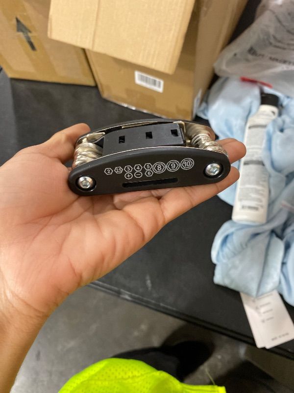 Photo 1 of 11-Piece Large Folding Hex Key Set SAE (3/32"-1/2"), Heavy Duty Allen Wrench Set, Portable Tool for Archery, Bike Repair, Furniture, and Basic Home Maintenance (Red)