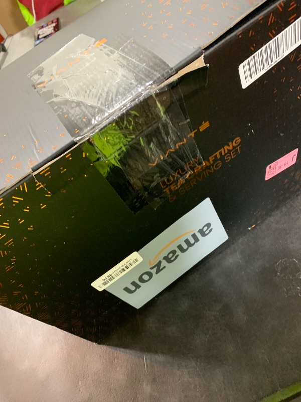 Photo 1 of Vianté Luxury Tea Set. Electric Kettle with Infuser for Loose Leaf And Ceramic Serving Set. Teapot and Cup Set with Wooden Tray. Excellent Gift Idea For Tea Lovers.