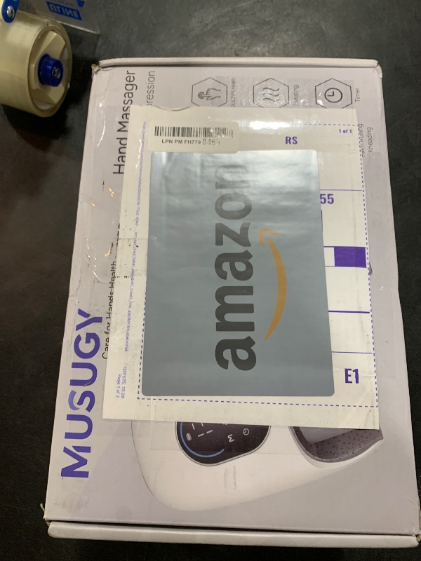 Photo 1 of Musugy Hand Massager with Heat and Compression : Full-Hand and Wrist Coverage with Touchscreen & Palm Roller – Designed for Daily Comfort at Home, Office, or Travel