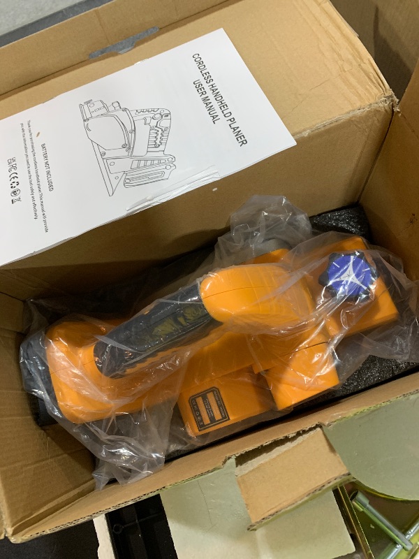 Photo 1 of Cordless Electric Hand Planer: 3-1/4-Inch Handheld Planer Compatible with Dewalt 20V Battery (No Battery) - 15000 RPM Power Wood Planer for Woodworking, Carpentry, and Home DIY