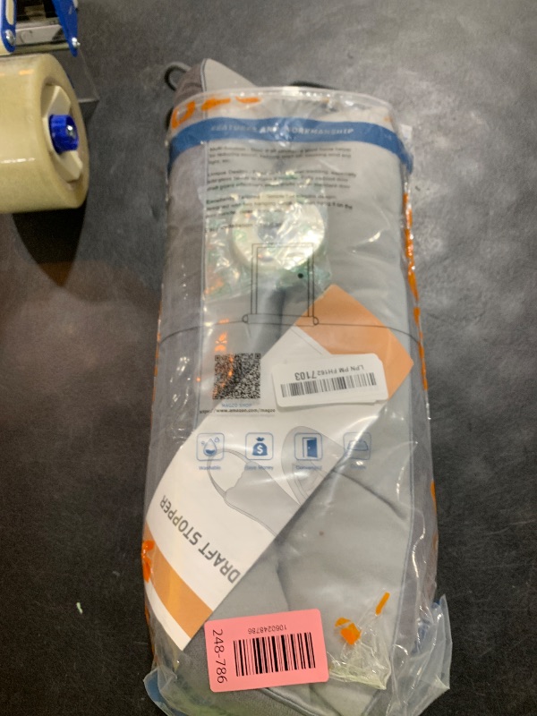 Photo 1 of MAGZO Door Draft Stopper, 36 Inch Under Door Draft Blocker Noise Stopper, Weighted Wind Blocker Draft Guard for Bottom of Door, Gray