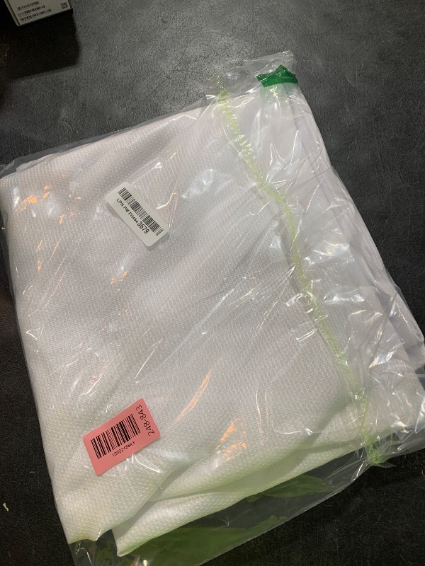 Photo 1 of Biscaynebay Textured Fabric Round Tablecloths 90", White Water Resistant Table Cloths Circle Folding Table Covers Linen for Dining, Kitchen, Wedding and Parties etc.