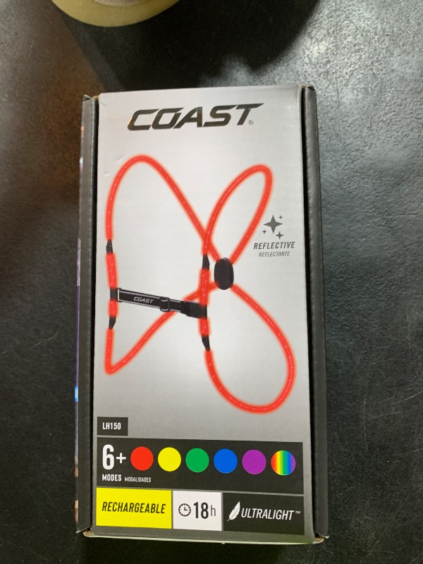 Photo 1 of Coast LH150 Version 2.0 Rechargeable LED Hi-Vis Lighted Vest, 6+ Color Modes, Reflective, One Size Fits Most with *New & Improved 18 Hour RUNTIME*