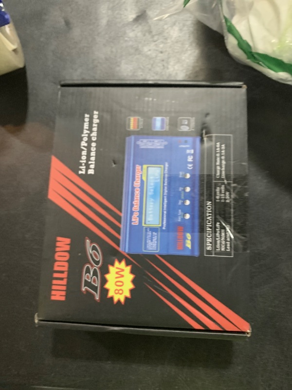 Photo 1 of B6 Battery Charger 80W Mini Lipo Balance Charger/Discharger with Power Supply for LiPo/Li-ion/Life Battery(1-6s) NiMH/NiCd (1-15s) RC Car Charger XT60/JST/T Connectors