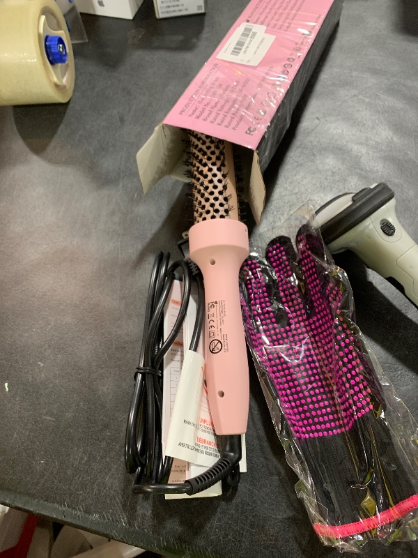 Photo 1 of Thermal Brush for Blowout – 1.5 Inch Heated Round Brush with Negative Ions, Dual Voltage, Dual PTC, 6 Heat Settings, Salon Smooth Hair, Less Frizz, Travel-Friendly, Pink