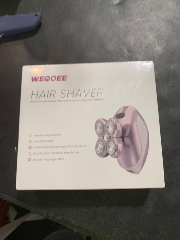 Photo 1 of Electric Razors for Women, 5-in-1 Multi-Function Womens Razor with LED Display, Rechargeable Waterproof Electric Shaver, Ideal Travel Trimmer Body Hair Remover for Legs, Face, Armpits &Bikini (Pink)