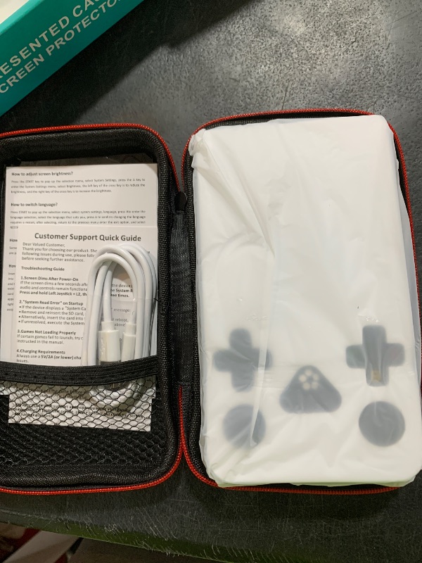 Photo 1 of R36MAX Retro Handheld Game Console, 4.0 Inch IPS HD Screen Retro Gaming Console, Linux System, 30?Emulator Games Retro Game Console, 4000mAh Battery, Built-in 64G TF Card, Black