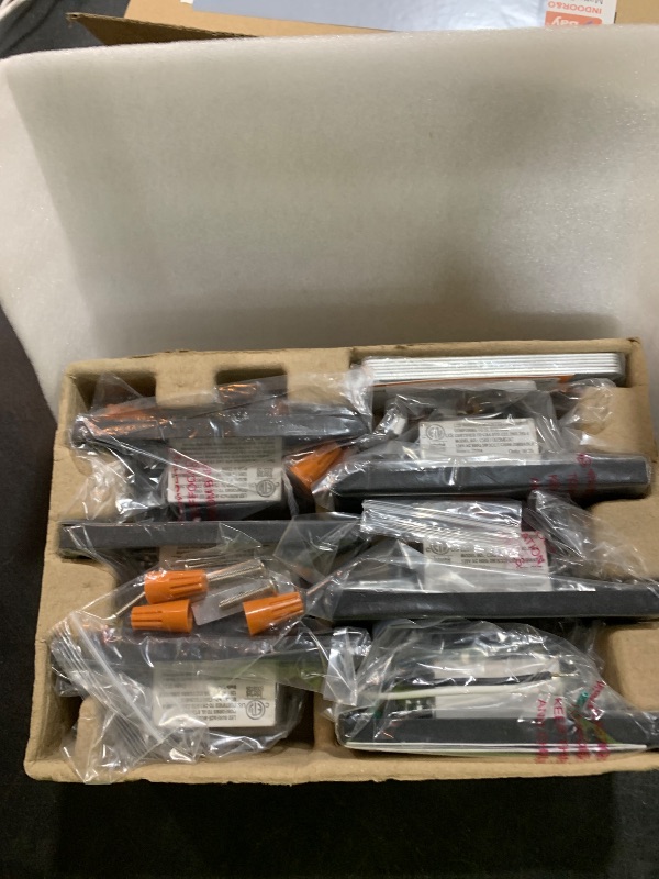 Photo 1 of CLOUDY BAY Dimmable Upgraded 3 Color 120V LED Indoor Outdoor Step Light,3000K/4000K/5000K 3W 55lm,Stair Light,Metal Black,6 Pack