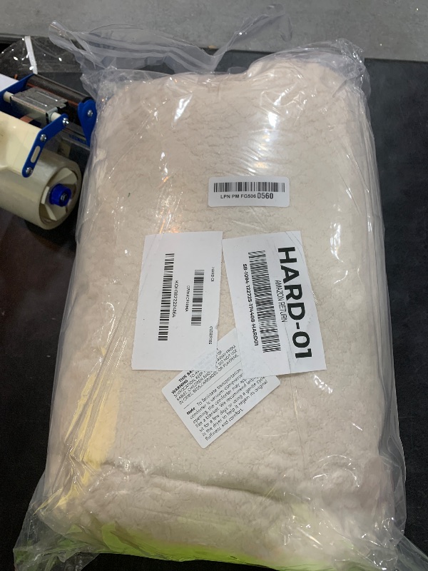 Photo 1 of LLanCL 3D Jacquard Design Comforter Set, Ultra-Soft Warm Queen Size Sherpa Fur Plush 3-Pieces Sets Luxury Cozy Bedding with 2 Pillowcases (90"x90", Cream White)