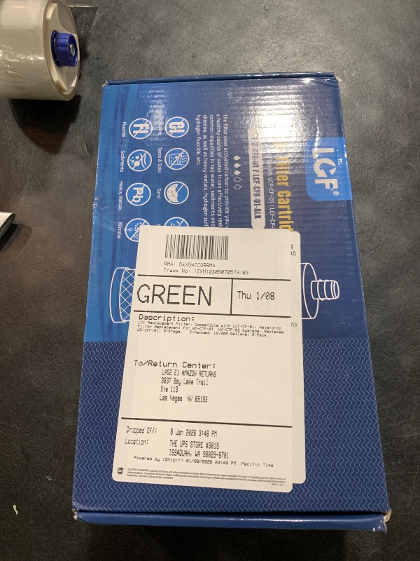 Photo 1 of LCF Replacement Filter, Compatible with LCF-CF-01, Waterdrop Filter Replacement for WD-CTF-01 & WD-CTF-02 Systems, Replaces WD-CFF-01, 6-Stage, ?????? ???? Enhanced, 16,000 Gallons, 2-Pack