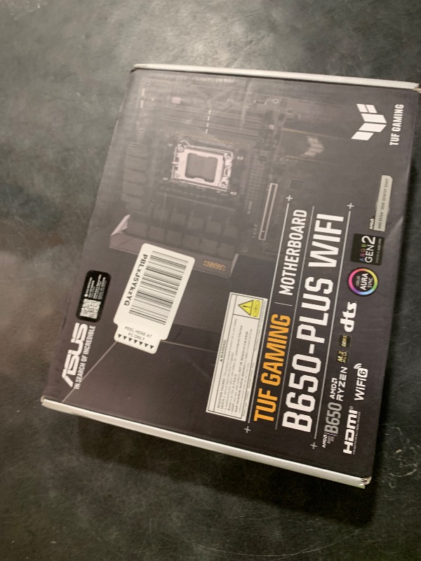 Photo 1 of ASUS TUF Gaming B650-PLUS WiFi AMD B650 AM5 Ryzen™ Desktop 9000 8000 and 7000 ATX Motherboard, 14 Power Stages, PCIe® 5.0 M.2, DDR5 Memory, WiFi 6 and 2.5 Gb Ethernet, USB4® Support Aura Sync