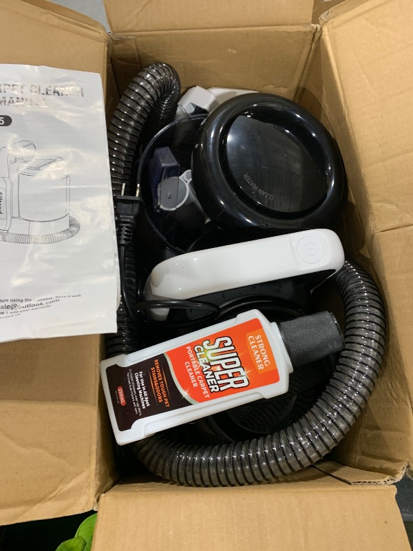 Photo 1 of Ailltopd Portable Carpet & Upholstery Cleaner Machine, 15Kpa Powerful Suction & Couch Cleaner Machine, Deep Stain Cleaning for Carpet, Car, Pets, Stairs, Sofa with Self-Cleaning Tool