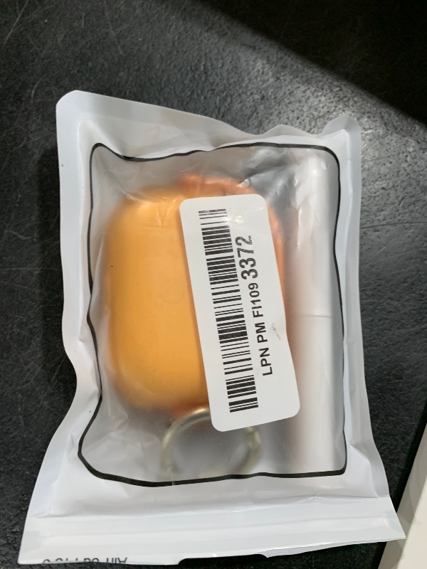 Photo 1 of [3 in 1] TSVSXS Lock Case Compatible with AirPods Pro 3 with Lanyard Keychain and Cleaning Kit, Cute Claear Music Design Shockproof Protective Orange Cover with Stand