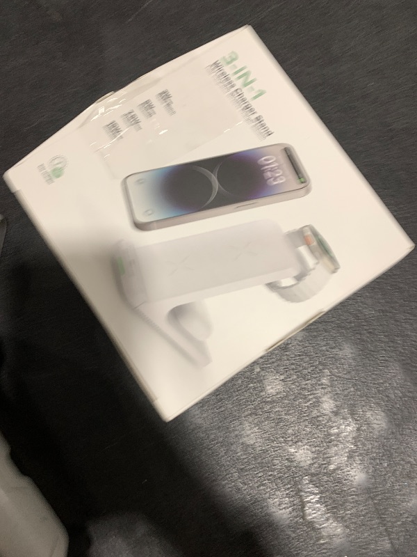 Photo 1 of Wireless Charging Station, 3 in 1 Fast Wireless Charger Stand for Multiple Devices Apple Watch Ultra Series 11 10 9 8 7 6 SE 5 4 3 2, iPhone 17 16 15 14 13 12 11 Pro Max/Plus/Air/X/XS/XR/SE, Airpods
