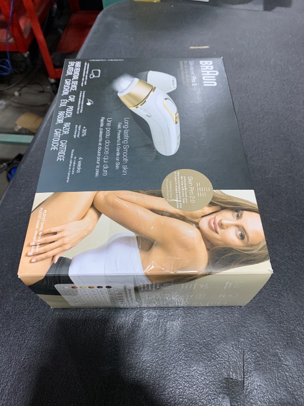 Photo 1 of Braun IPL Silk·Expert Pro 5 PL5157 Latest Generation IPL, Permanent Visible Hair Reduction, at-Home Hair Removal System with Soft Pouch and Precision Head