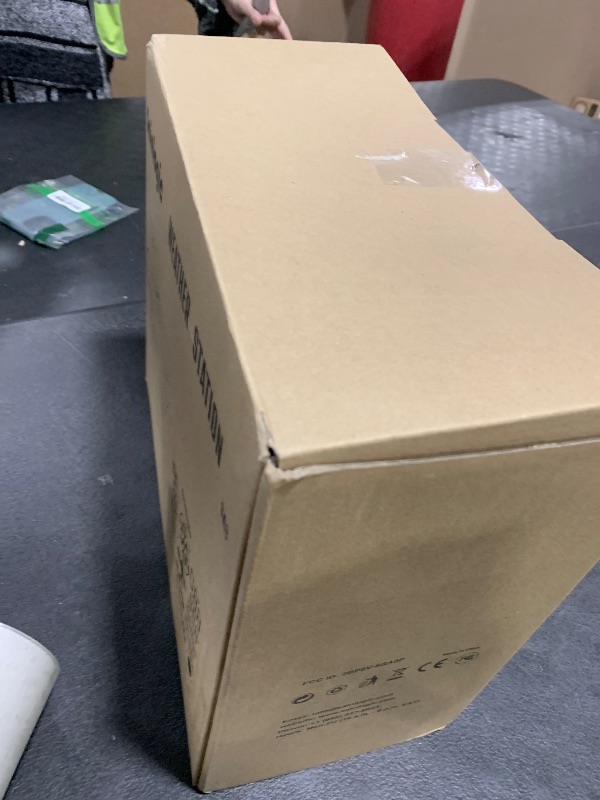 Photo 1 of Sainlogic SA8 Home Weather Station with Rain Gauge and Wind Speed, Weather Stations Wireless Indoor Outdoor with Rain Gauge Outdoor, Forecast, Temperature, Humidity, Moon Phase, Alarm Clock(No WiFi)