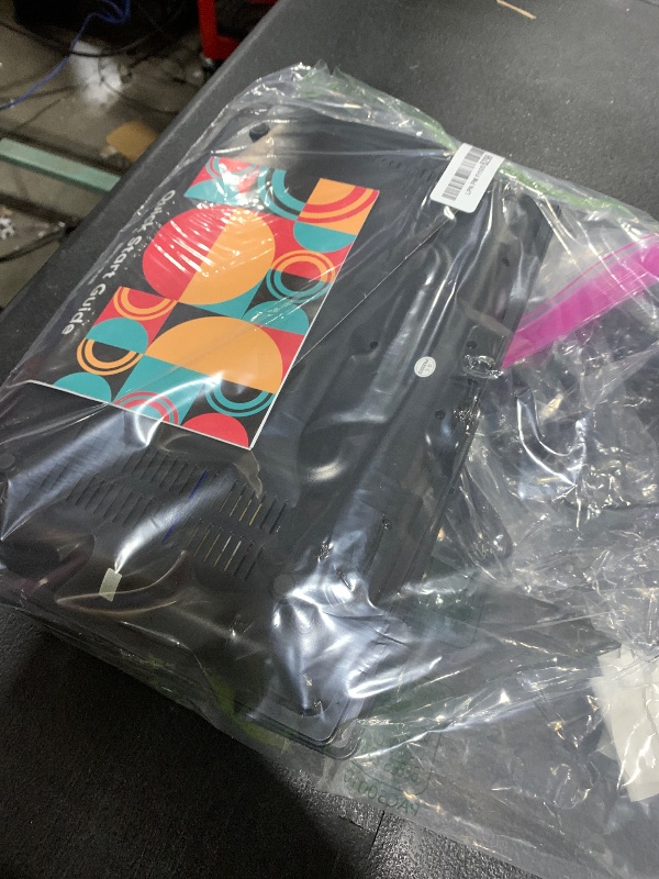 Photo 1 of 15.7" Portable DVD Player with 14.1" Large HD Screen, 6 Hrs Rechargeable Battery, FM Out, Sync TV, USB, SD Card and Multiple Disc Formats, Dual Speaker, Black