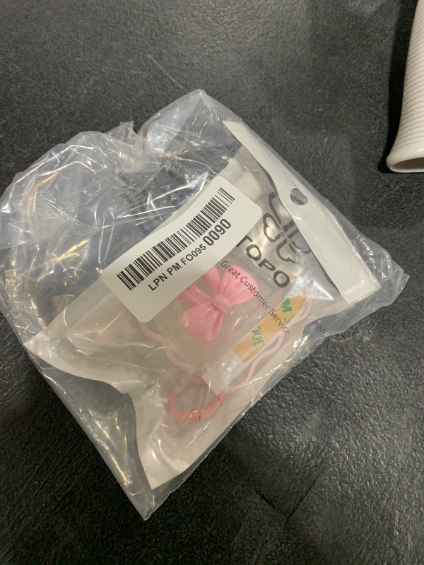 Photo 1 of Cute AirPods 4 Clear Case, Girly 3D Bow Design Soft TPU Protective Shockproof Kawaii Apple iPod 4th Generation Cover with Cleaner Kit & Keychain Girls Women