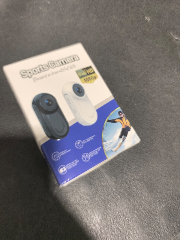 Photo 1 of 1080P Sports Action Camera, Mini Body Camera with Audio and Video Recording, Wearable Action Body Cam, Portable Recorder with Magnetic Back Clip, Camcorder for Traveling, Pet, Vlogging, Cycling