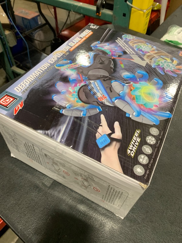 Photo 1 of 1:12 Gesture Sensing RC Stunt Car, 2-in-1 Hand Controlled Remote Control Twist Cars with Light & Music, 4WD 360° Rotate Transform Drift, Gifts for 6-8-12 Kids Age 6 7 8 9 10 11 12 Yrs Old?(Blue)