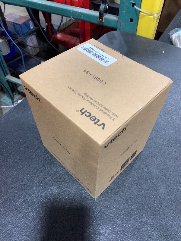 Photo 1 of VTech 3-Handset Cordless Phone for Home with Caller ID/Call Waiting, Landline Phones, Illuminated Keypad, Full Duplex Speakerphone, ECO & Quiet Mode, Wall Mount | CS6919-3A (Red/Blue/Grey)