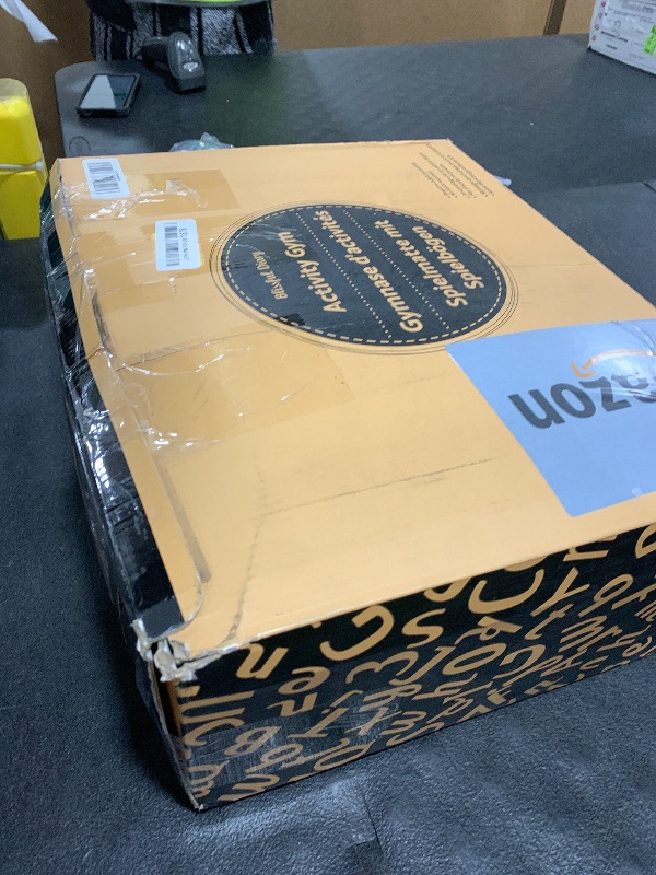 Photo 1 of Blissful Diary Baby Play Gym & Activity Mat, 5 Developmental Zones Wooden Tummy Time Mat with 5 Detachable Sensory Toys for Motor Skills & Sensory Development, Baby Essentials Shower Gift, Pink Flower