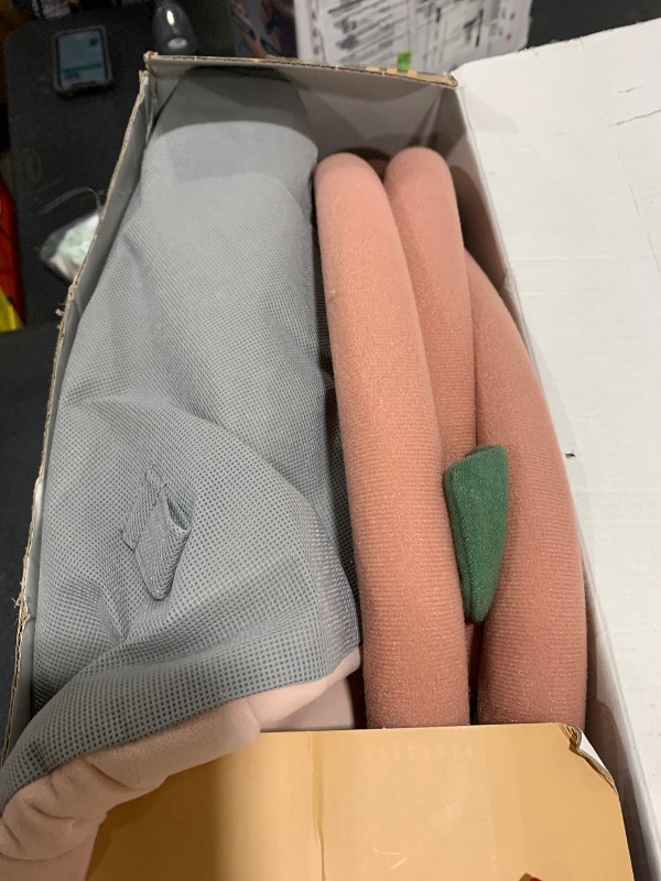 Photo 1 of Blissful Diary Baby Play Gym & Activity Mat, 5 Developmental Zones Wooden Tummy Time Mat with 5 Detachable Sensory Toys for Motor Skills & Sensory Development, Baby Essentials Shower Gift, Pink Flower