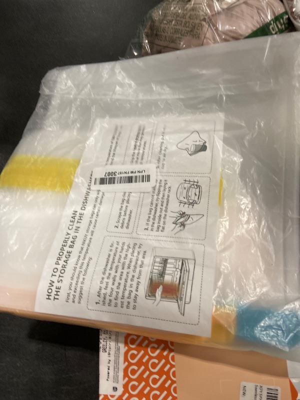 Photo 1 of 10 Pack Dishwasher Safe Reusable Bags, Leakproof Reusable Freezer Bags, BPA Free Food Storage Bags for Lunch Marinate Food Travel - 3 Gallon 3 Snack 4 Sandwich Bags