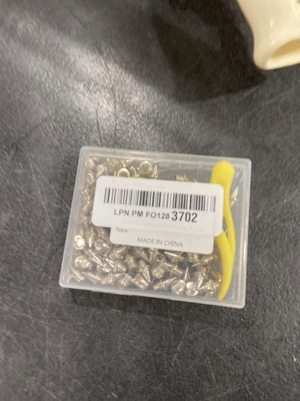 Photo 1 of 1/4 Inch Track Spikes,130pcs Stainless Steel Pyramid Shoe Spikes with Spike Wrench for Track and Cross Country,Replacement Spikes for Sprint Sports Short Running Shoes