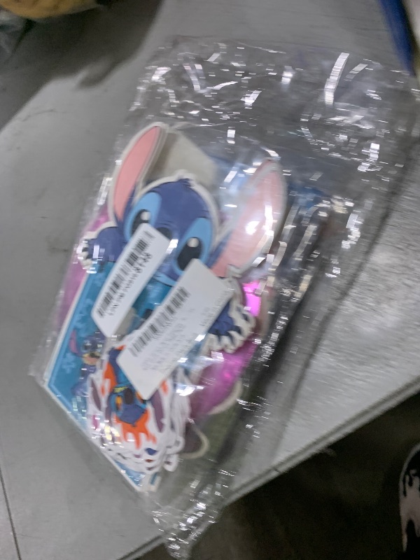 Photo 1 of 103PCS Stitch Party Supplies, Birthday Decorations Set Include Banner, Balloons, Stickers, Hanging Swirls, Cake Cupcake Toppers, Tablecloth for Boys Girls Stitch Theme Party