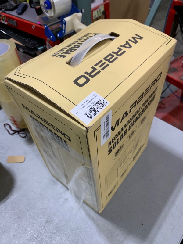 Photo 1 of MARBERO Solar Generator 240Wh 300W Portable Power Station with Solar Panel 60W Included Backup Lithium Battery with AC Outlets for Camping Home Outdoor Emergency Hiking Travel