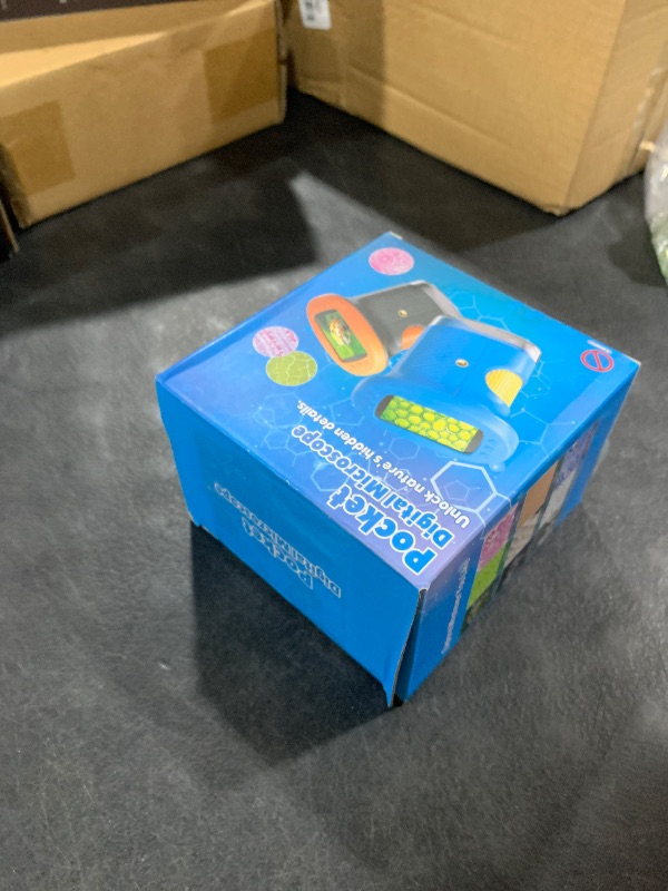 Photo 1 of 1000X Handheld Microscope for Kids, 4K 2.4" Screen Digital Kids Microscopes with 12 Slides, Portable Edu Toys Gifts for Age 3 4 5 6 7 8 9 10 11 12 Year Old Boys Girls Children Students(Orange)