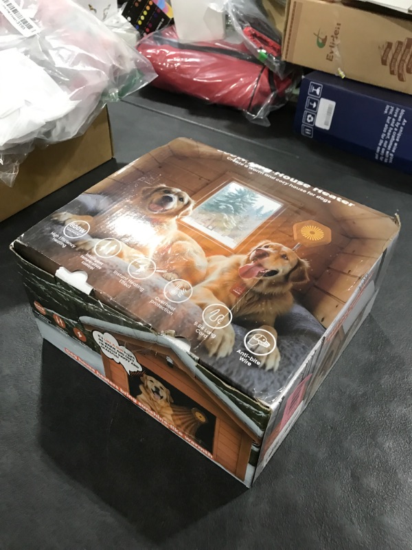 Photo 1 of 800W Dog House Heater, Pet House Heater with Over Heat Protection, Safe Dog Heaters for Outside Outdoor Dog Houses with Adjustable Digital Heating&9.8FT Anti Chew Cord