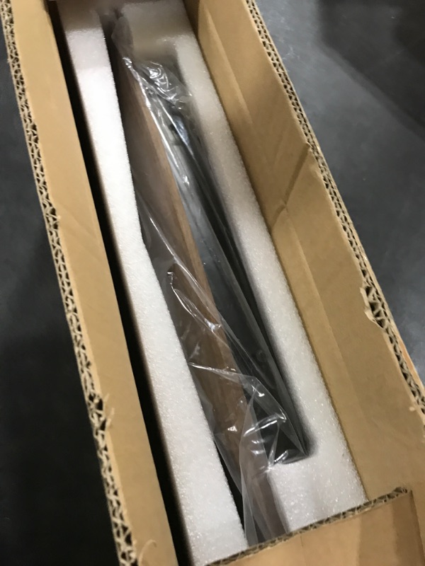 Photo 1 of Modern Walnut Wood Wall Sconce Light, Iron Frame, 15.74x3.94 Inch, G4 Bulbs, Contemporary Wooden Wall Mount Lamp for Living Room, Bedroom, Hallway (Wooden Wall Sconce)