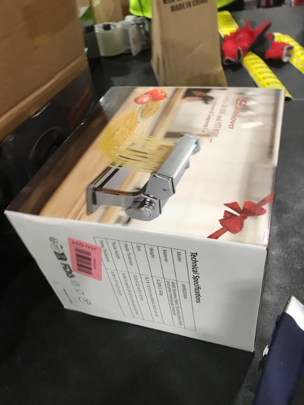 Photo 1 of Sailnovo Pasta Maker Machine, 180 Roller Pasta Maker, 9 Adjustable Thickness Settings 2-in-1 Noodles Maker with Rollers and Cutter, Perfect for Spaghetti, Fettuccini, Lasagna or Dumpling Skin Silver