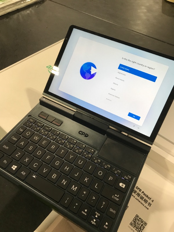 Photo 1 of GPD Pocket 4: Mini Laptop with AMD Ryzen 7 8840U CPU, Radeon 780M GPU, 16GB LPDDR5X RAM, 1TB PCIe Gen4 SSD, 8.8 Inch 2.5K 144Hz Display, Wi-Fi 6E, Bluetooth 5.3, Modular AI Handheld PC