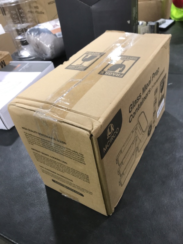 Photo 1 of M MCIRCO [5-Packs, 36 Oz Glass Meal Prep Containers with Snap Locking Lids Glass Food Containers,Airtight Lunch Container,Microwave, Oven, Freezer and Dishwasher (4.5 Cup)