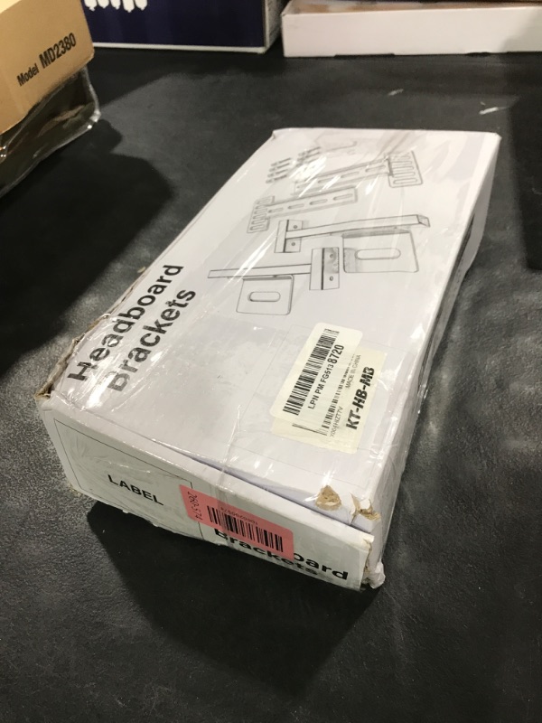 Photo 1 of ZUAGCO Headboard Brackets for Metal Bed Frame Adjustable Brackets for Headboard with Footboard Extension Kit Fit Twin Full Queen King 2 Pack Matte Black