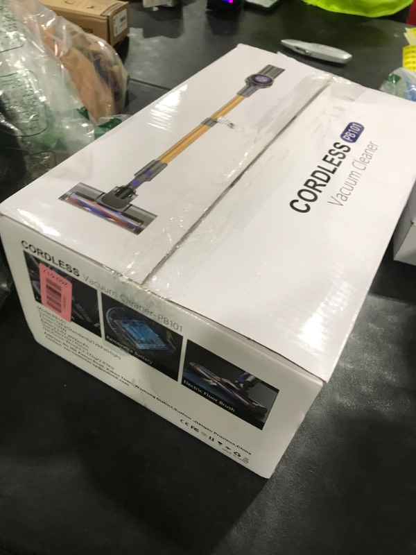 Photo 1 of MBTTODF Cordless Vacuum Cleaner,Vacuum Cleaner for Home with Brushless Motor,Lightweight Stick Vacuum with Self-Standing and Touch Screen,Hardwood Floor Vacuum for Pet Hair,Carpets,Tile(Yellow)