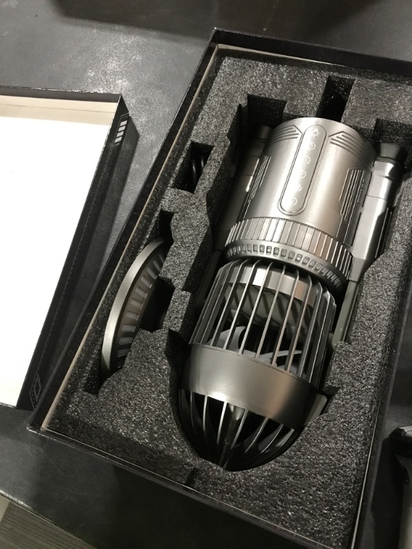 Photo 1 of Creative Rocket Desktop Fan with Light Spray Three-Gear Rapid Cooling, Humidification Cooling, Rechargeable Quiet Small Table Fan for Office Living Room Display Case, Decorative Ornaments Cool Gifts