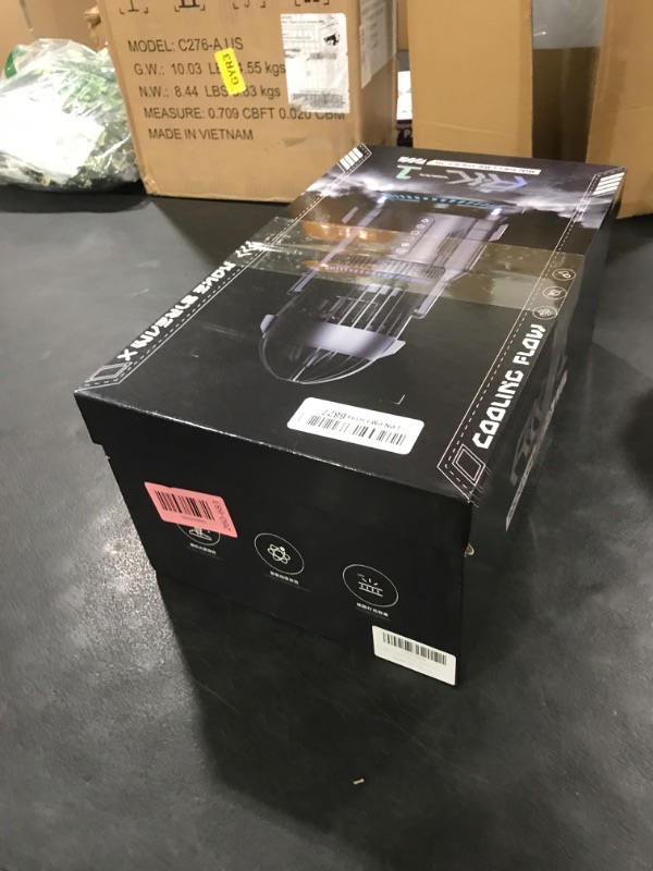 Photo 1 of Creative Rocket Desktop Fan with Light Spray Three-Gear Rapid Cooling, Humidification Cooling, Rechargeable Quiet Small Table Fan for Office Living Room Display Case, Decorative Ornaments Cool Gifts