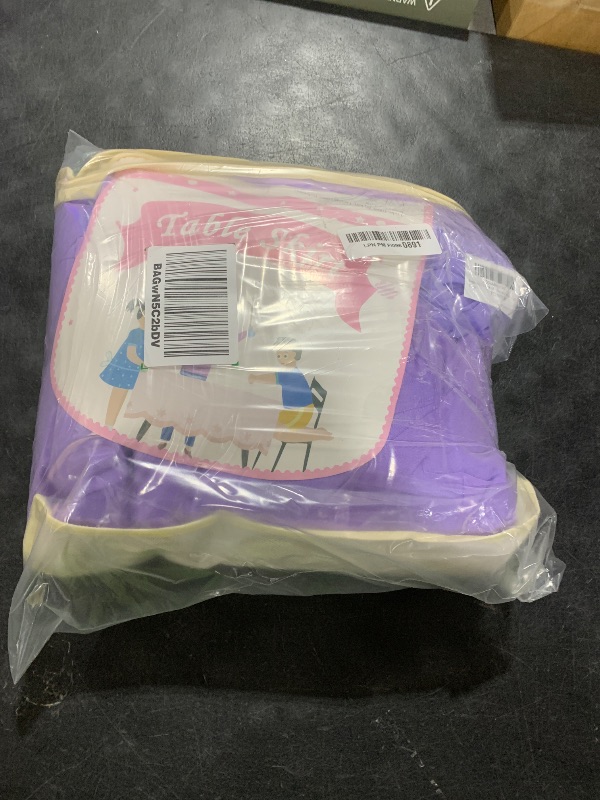 Photo 1 of Suppromo 2 Pack 6ft Lavender Tulle Tablecloths for Rectangle Tables 6 Foot Rectangular Table Cloth Wrinkle Free Table Cover with Tutu Skirt for Wedding Baby Shower Birthday Party Banquet Buffet Cake