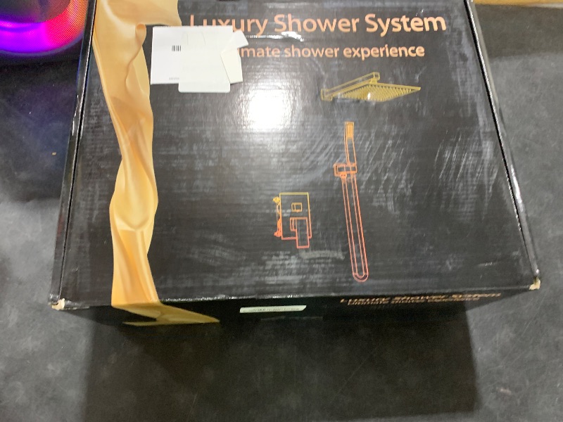 Photo 1 of KENES Brushed Nickel Tub Shower Faucet Set Complete, Tub and Shower Trim Kit with 10-Inch Rain Shower Head, Square Shower System, KE-6024A (Shower Valve Included)