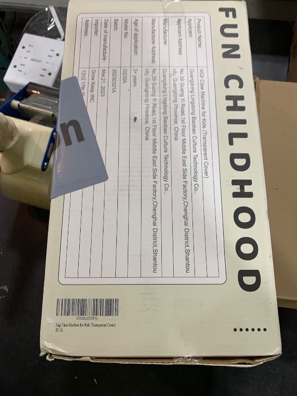 Photo 1 of Aiqi 55 PCS Large Kids Claw Machine, Candy Vending Grabber, Prize Dispenser Toys for Girls Boys with Lights Sound, Electronic Claw Game Machine Toys for 3 4 5 6 7 8 Years Old Girls