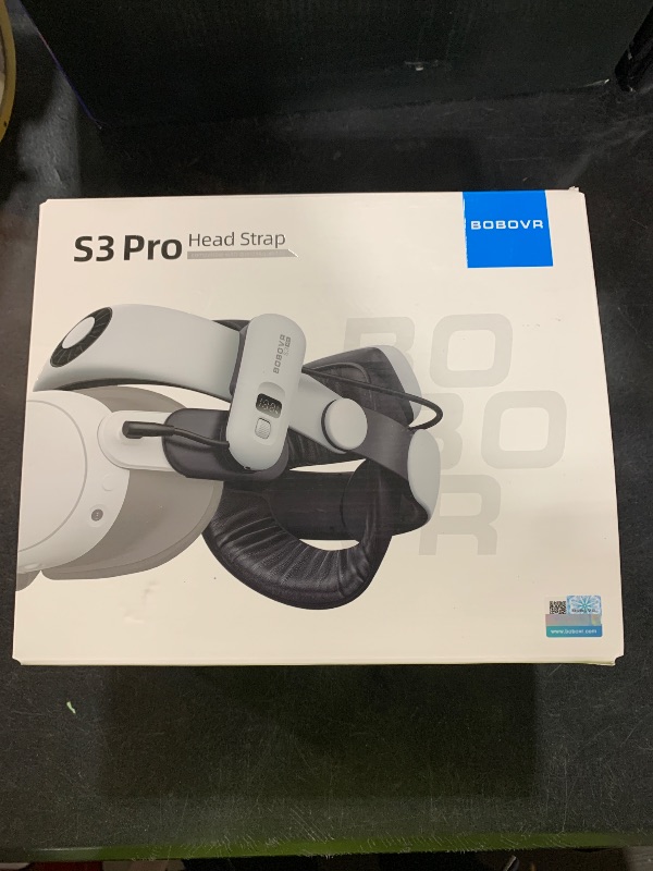 Photo 1 of BOBOVR S3 Pro Battery Strap Accessories,Head Air Cooling System and 10000mah Hot-swappable Battery Pack,Compatible with Meta Quest 3/Quest 3S