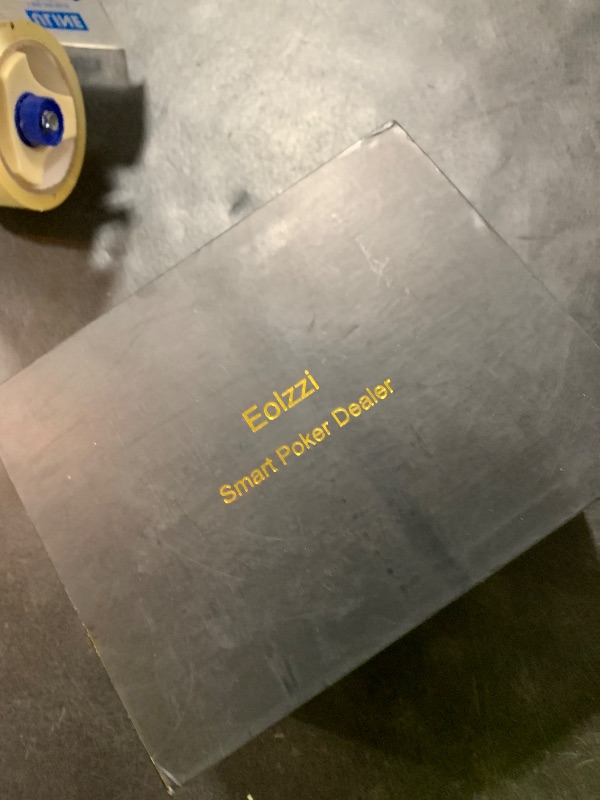 Photo 1 of Eolzzi Automatic Card Dealer and Shuffler Machine for 1-2 Decks, for 12 Players with 4 Remotes - Built-in Game Modes, 360° Rechargeable, Remote Deal for Poker, Rummy, Phase 10, Skip-Bo, Black