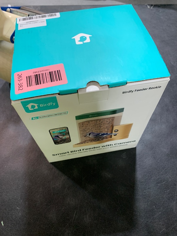 Photo 1 of Birdfy Smart Bird Feeder Camera Slow Motion Dual Night Vision 132-Days Battery 99% AI Recognition IP66 Waterproof for Bird Watcher 1.3L Capacity (AI by Subscription)