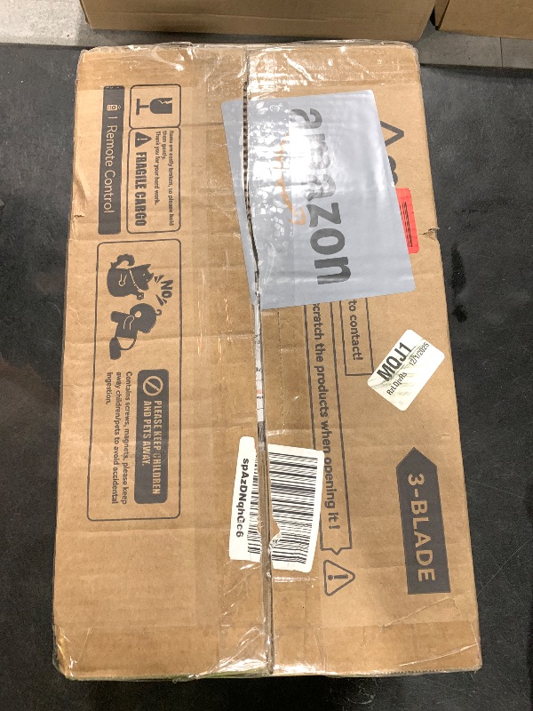 Photo 1 of Amico Ceiling Fans with Lights, 42 inch Low Profile Ceiling fan with Light and Remote Control, Flush Mount, Reversible, 3CCT, Dimmable, Noiseless, Black Ceiling Fan for Bedroom, Indoor/Outdoor Use