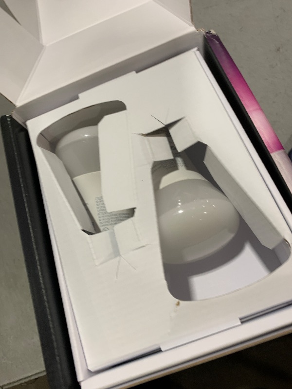 Photo 1 of Philips Hue Color 75W A19 Smart LED Bulb 2PK + Hue Bridge - White and Color Ambiance